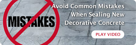 avoid mistakes when sealing decorative concrete