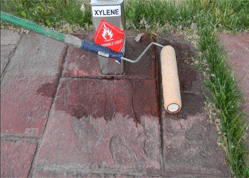 repair flaking peeling concrete sealer